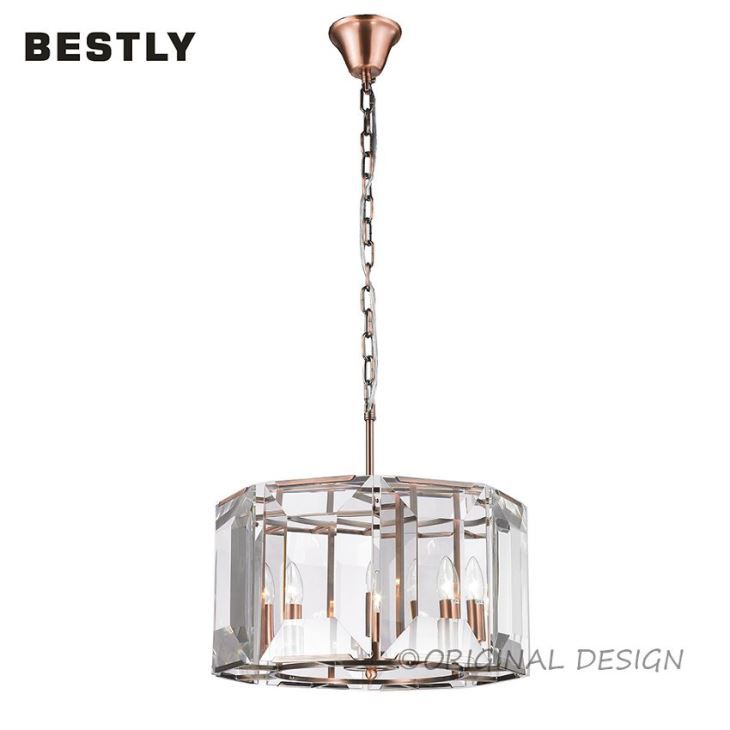 Modern Chandelier Lamps With Clear Crystal